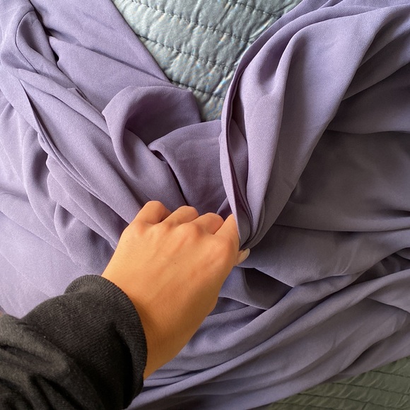 Lulus LONG dress size LARGE periwinkle blue for sale - worn ONCE - Picture 5 of 7